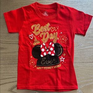 Disney Girls' Best Day Ever Short Sleeve Tee - XS